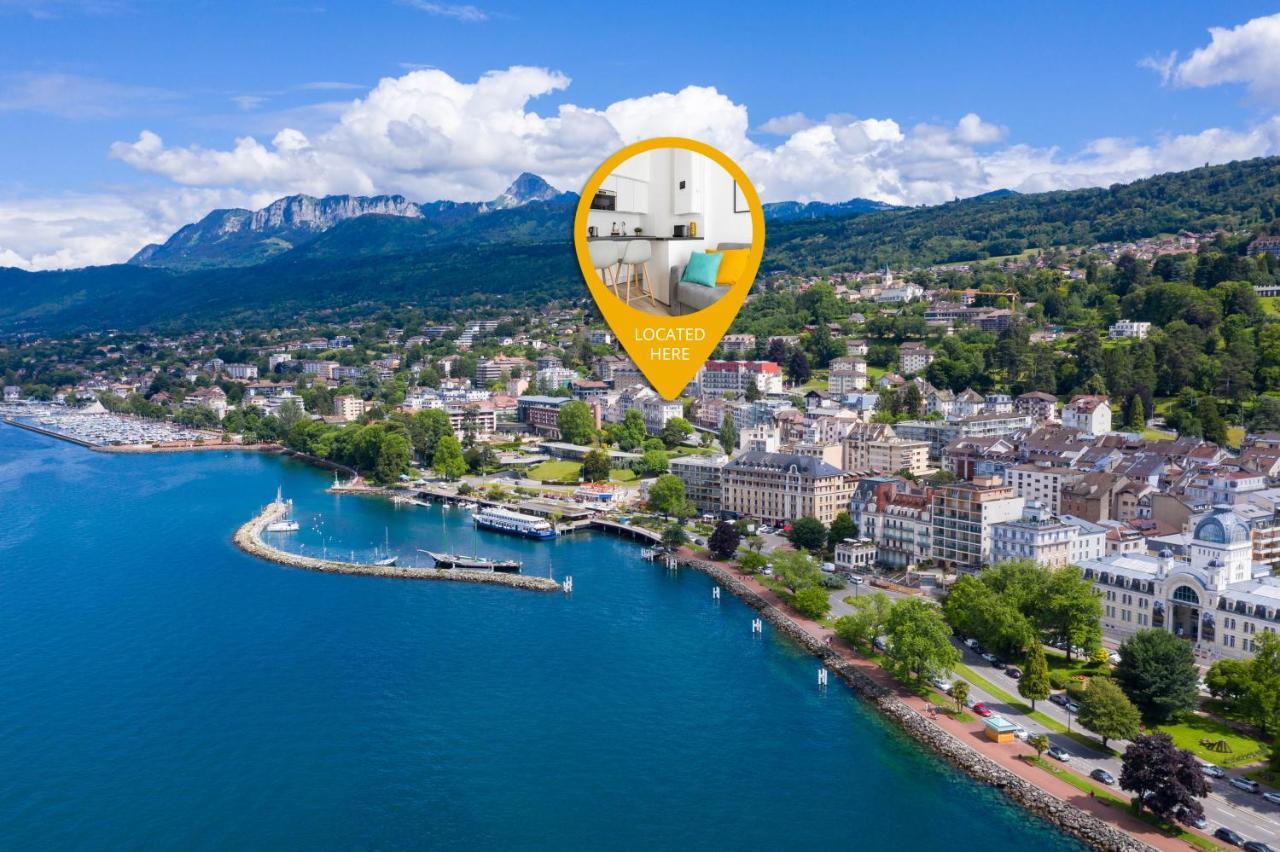 Apt Renove A 2 Min A Pied Du Lac - Wifi Gratuit Évian-les-Bains Eksteriør bilde